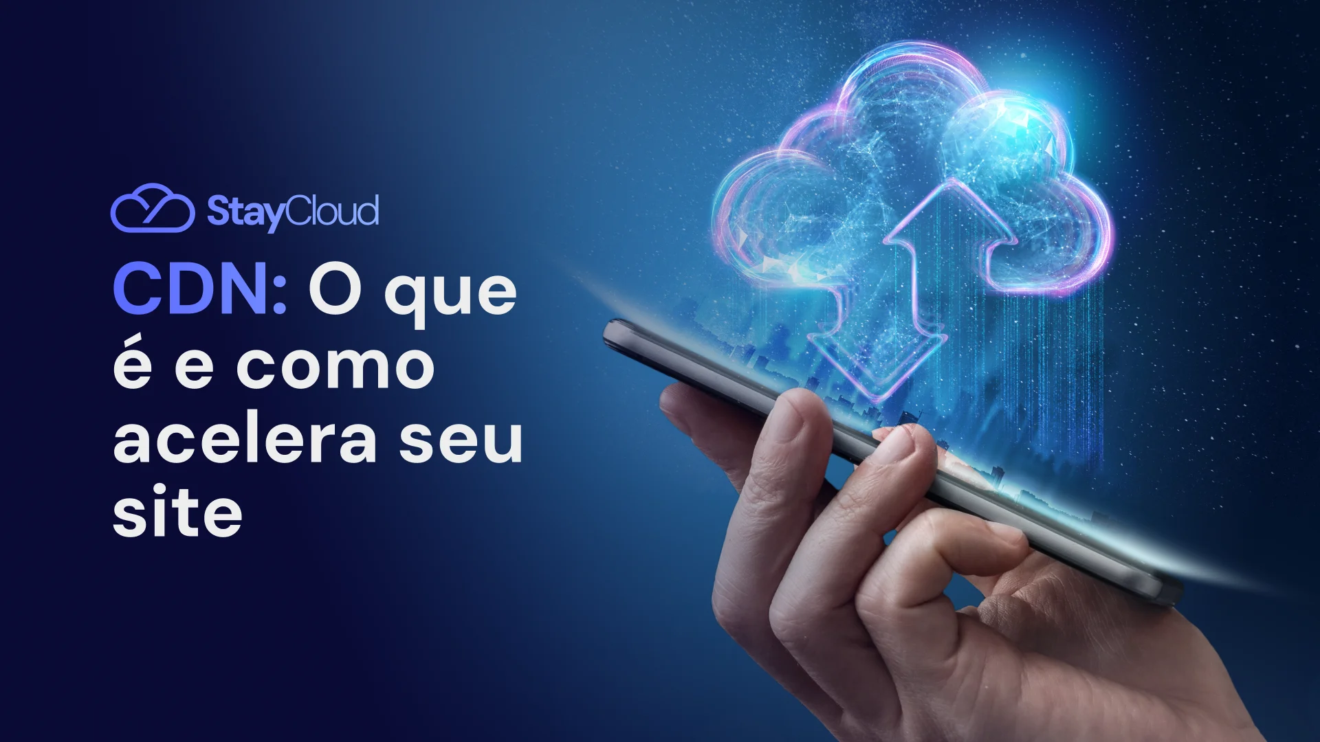 Ilustração mostrando como uma CDN acelera sites distribuindo conteúdo entre servidores próximos aos usuários