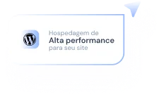 Imagem de fundo escrito "Hospedagem de Alta performance para seu site"