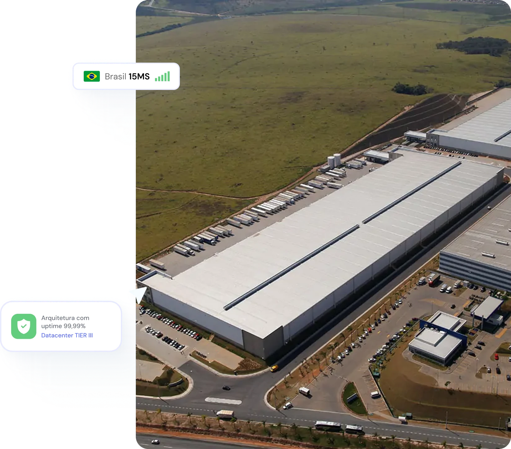 Servidores localizados onde você precisar de performance.